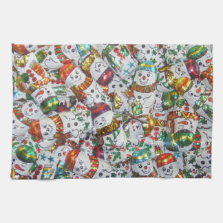 Sweet Snowmen kitchen towel