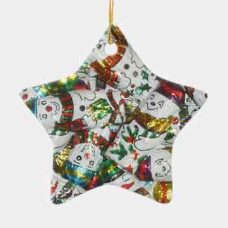 Sweet Snowmen ornament star