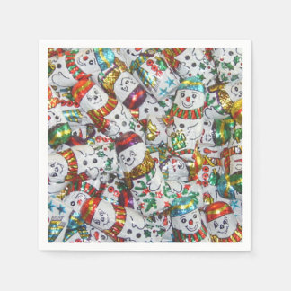 Sweet Snowmen paper napkin