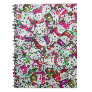 Sweet Snowmen Pink notebook