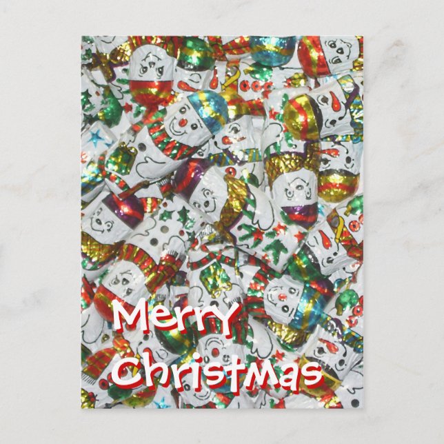 Sweet Snowmen postcard portrait (Front)