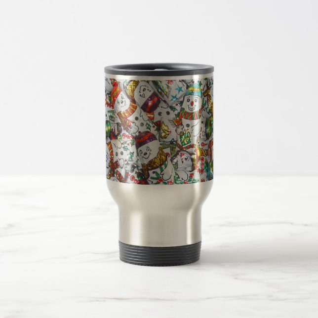 Sweet Snowmen travel mug (Center)