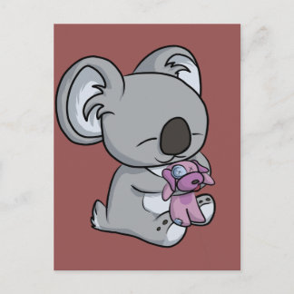 Sweet Snuggles! Koala Postcard