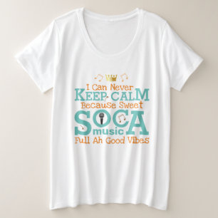 Sweet SOCA Keep Calm Plus Size T-Shirt
