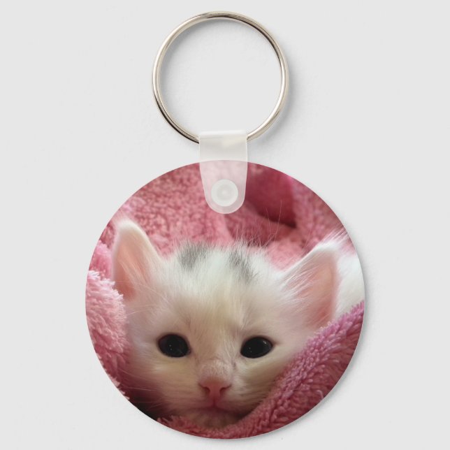 Sweet soft kitty key ring (Front)