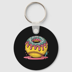 Sweet Softll Drip Donut Dessert Sports Player Fan  Key Ring