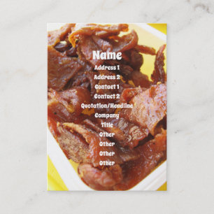 Sweet & Sour Dried Ham [Muu Wan] Business Card
