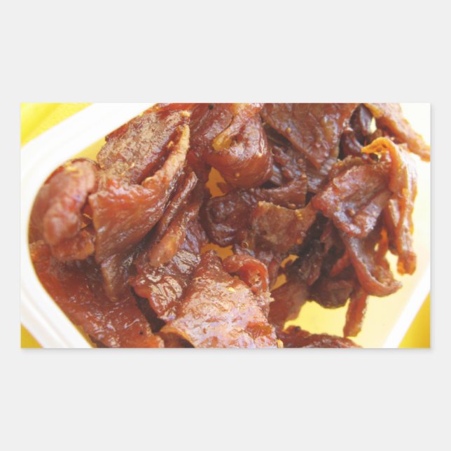 Sweet & Sour Dried Ham [Muu Wan] Rectangular Sticker (Front)