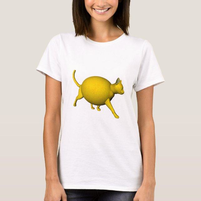Sweet-Sour Lemon Cat T-Shirt (Front)