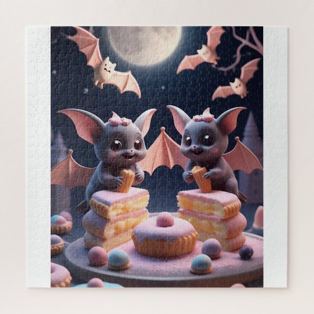 Sweet & Spooky Bat Bakery Art  Jigsaw Puzzle (Vertical)