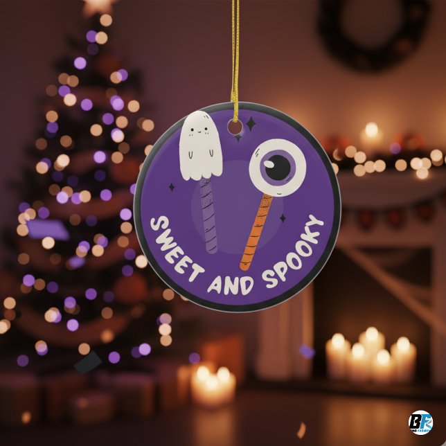 Sweet & Spooky - Halloween Special  Ceramic Tree Decoration (Happy Halloween)