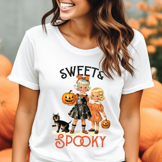 Sweet & Spooky Vintage Halloween Tri-Blend Shirt (Creator Uploaded)