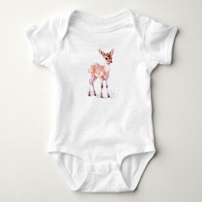Sweet Spotted Baby Deer  Bodysuit (Front)