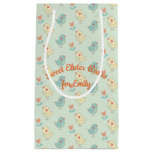 Sweet Spring Birdies Gift Bag - Small, Glossy