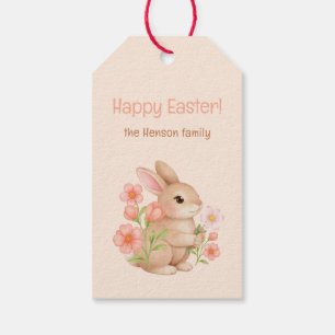 Sweet Spring Bunnies & Floral Garden  Gift Tags