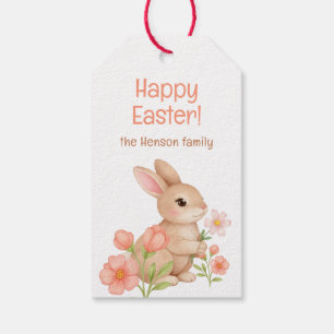 Sweet Spring Bunnies & Floral Garden  Gift Tags