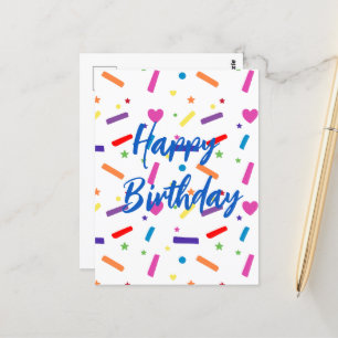 Sweet Sprinkle Birthday Party Theme Postcard