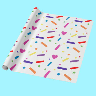 Sweet Sprinkle Birthday Party Theme Wrapping Paper