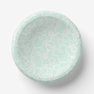 Sweet Sprinkles Green Paper Plate