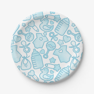 Sweet Sprinkles Ombre Blue Paper Plate