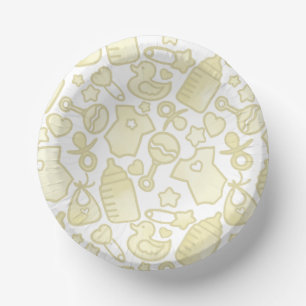 Sweet Sprinkles Ombre Yellow Paper Plate