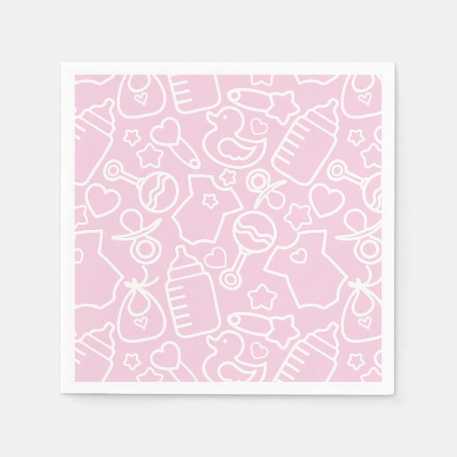 Sweet Sprinkles Pink Napkin (Front)