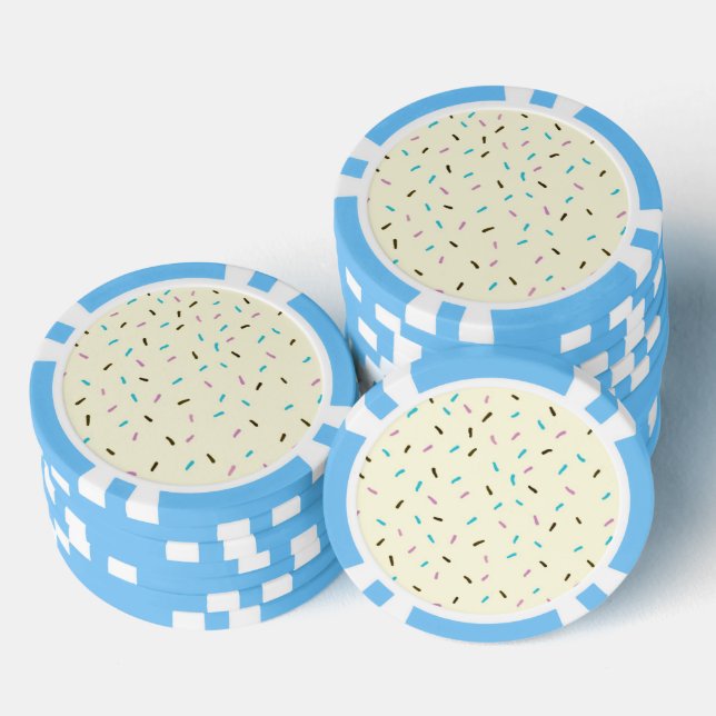 Sweet Sprinkles Poker Chips (Vanilla Cream) (Stack)