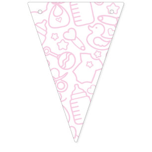 Sweet Sprinkles White Pink Bunting