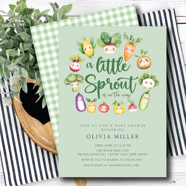  Sweet Sprout Baby Shower Invitation (Creator Uploaded)