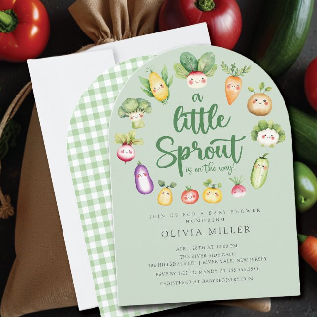  Sweet Sprout Baby Shower Invitation (Creator Uploaded)
