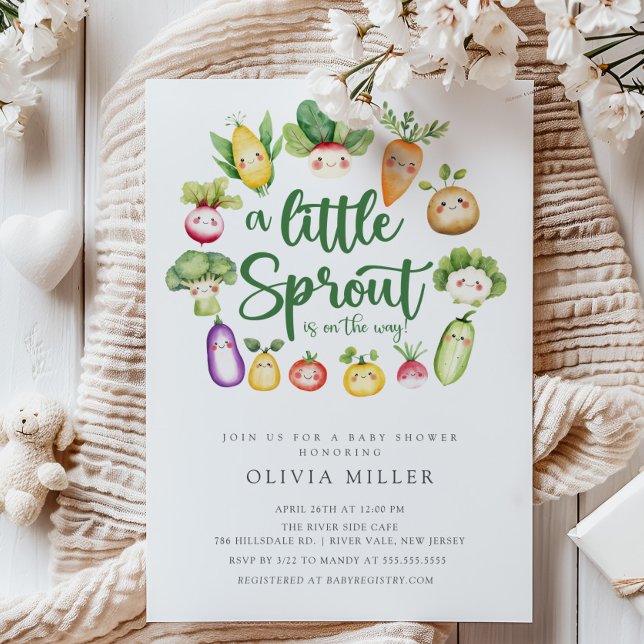  Sweet Sprout Baby Shower Invitation (Creator Uploaded)