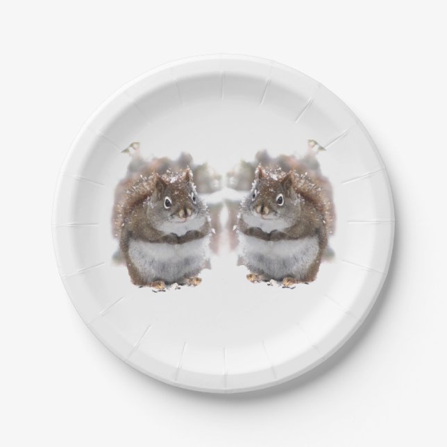 Sweet Squirrels  Paper Plates (Front)