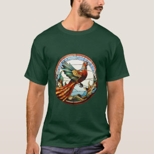 Sweet Stained Glass Golden Pheasant T-Shirt