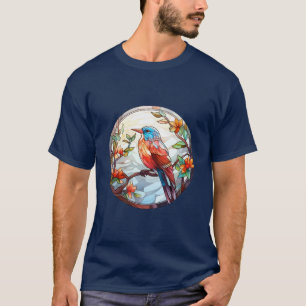 Sweet Stained Glass Kingfisher T-Shirt