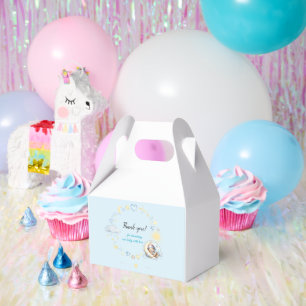 Sweet Stars Blue Clouds Teddy Bear Baby Shower Favour Box