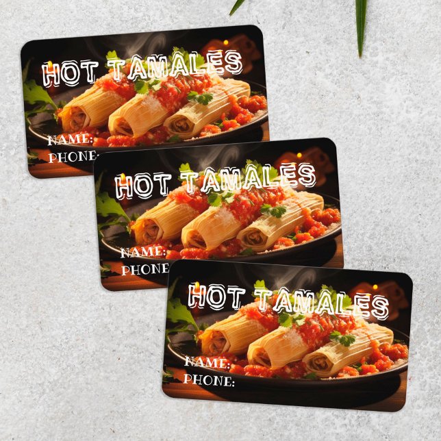 Sweet & Stew Tamales Business Card (Tamale Cards)