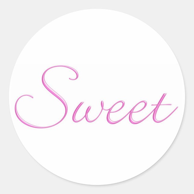 Sweet Stickers..! Classic Round Sticker (Front)