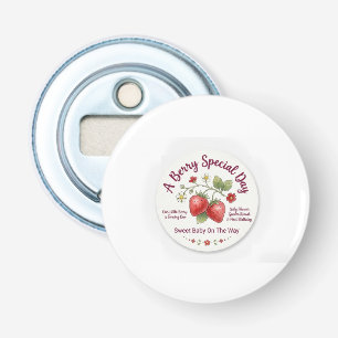 Sweet Strawberry Baby Shower & First Birthday Bottle Opener