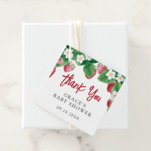 Sweet Strawberry Baby Shower Thank You