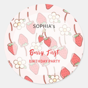 Sweet Strawberry Blossom Sticker