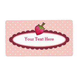 Sweet Strawberry Bookplates Labels