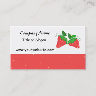 Sweet Strawberry Business Cards