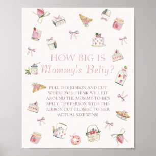 Sweet Strawberry Dessert How Big Mommys Belly Poster
