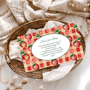 Sweet Strawberry Picnic Books for Baby  Enclosure Card