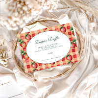 Sweet Strawberry Picnic Diapper Raffle