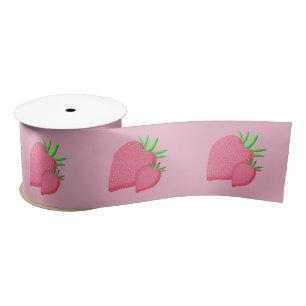 Sweet Strawberry Satin Ribbon