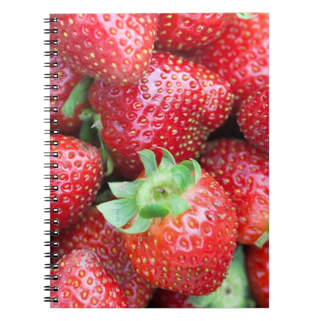 Sweet Strawberry Spiral Notebook (Front)