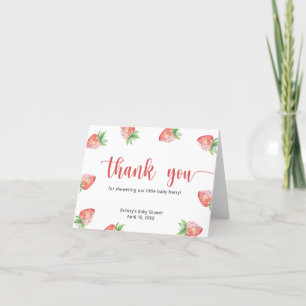 Sweet strawberry - thank you card