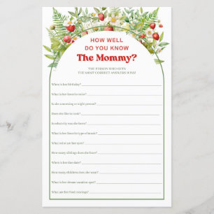 Sweet Strawberry Well Do You Know The Mummy game