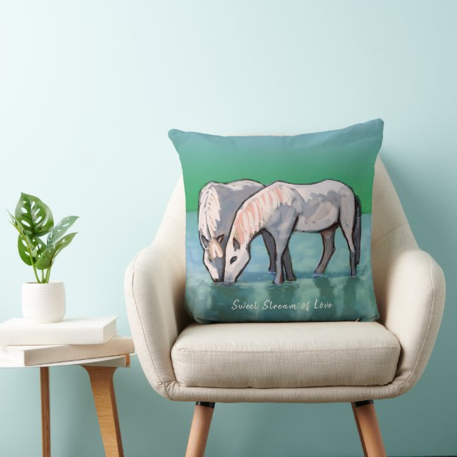 Sweet Stream of Love Throw Pillow (Chair)